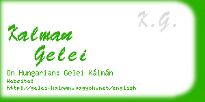 kalman gelei business card
